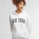 Суичър New York Ladies Fluffy Hoody white XXL