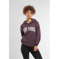 Суичър New York Ladies Fluffy Hoody plumpurple XXL