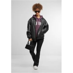 Суичър New York Ladies Fluffy Hoody plumpurple XXL