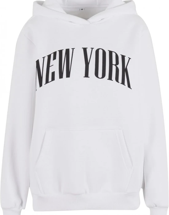 Суичър New York Ladies Fluffy Hoody white XXL