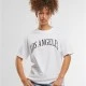 Тениска Los Angeles City Wording Tee white XXL