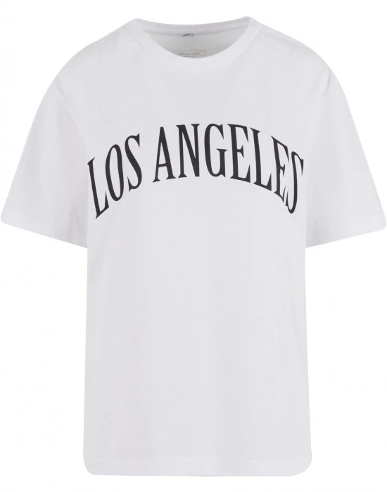 Тениска Los Angeles City Wording Tee white XXL