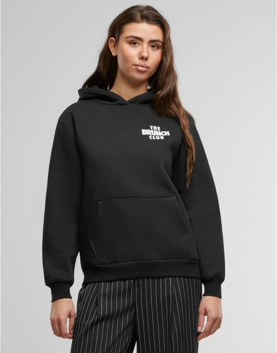 Суичър The Brunch Club Ladies Fluffy Hoody black XXL