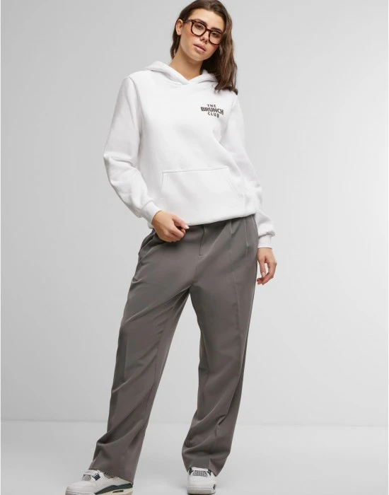Суичър The Brunch Club Ladies Fluffy Hoody white XXL