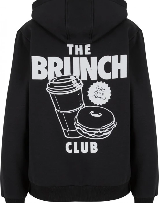 Суичър The Brunch Club Ladies Fluffy Hoody black XXL