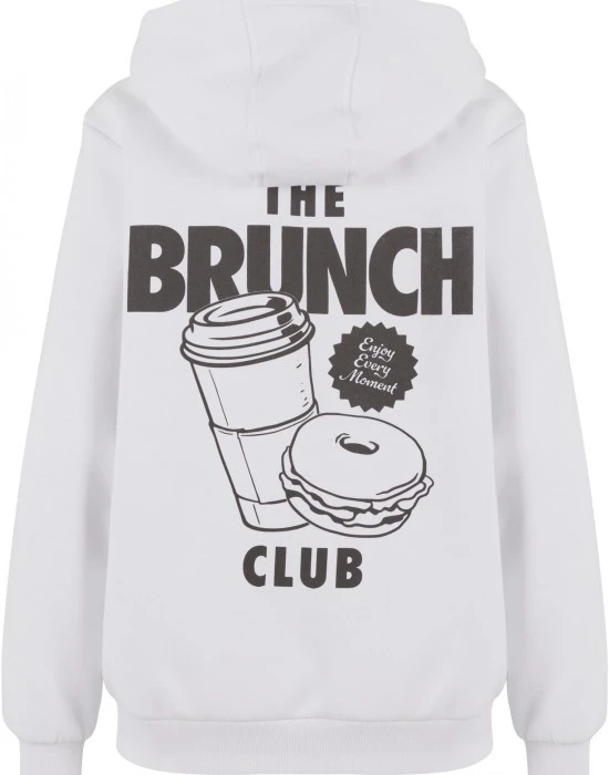 Суичър The Brunch Club Ladies Fluffy Hoody white XXL