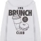Суичър The Brunch Club Ladies Fluffy Hoody white XXL