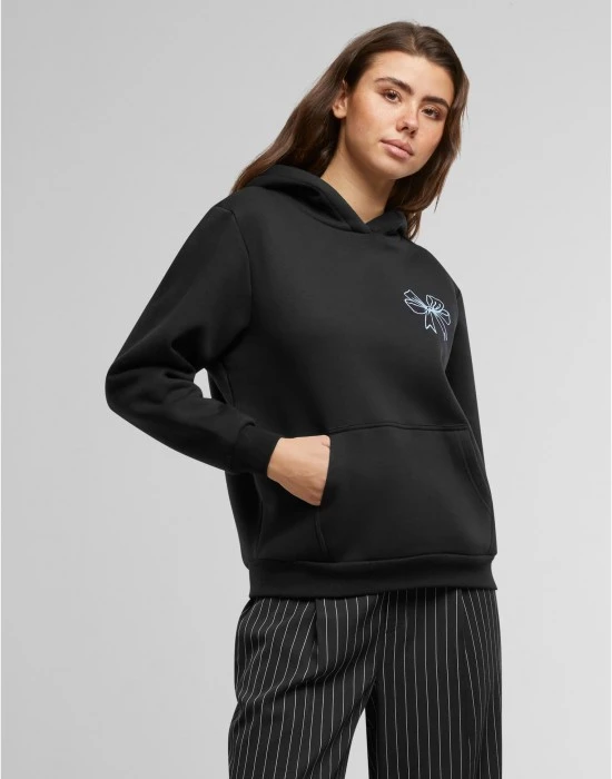Суичър Good Vibes Bow Ladies Fluffy Hoody black XXL