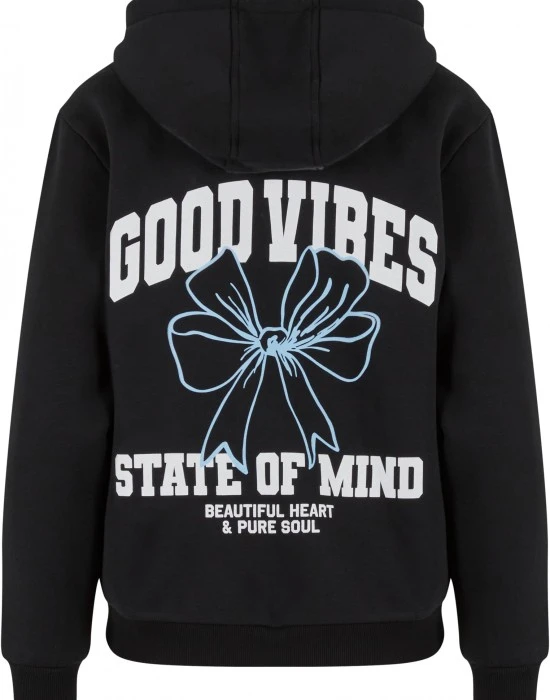 Суичър Good Vibes Bow Ladies Fluffy Hoody black XXL
