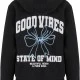 Суичър Good Vibes Bow Ladies Fluffy Hoody black XXL
