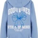 Суичър Good Vibes Bow Ladies Fluffy Hoody powderblue XXL