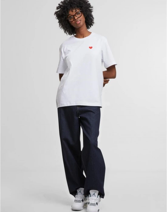 Тениска Heart Shape EMB Tee white XXL