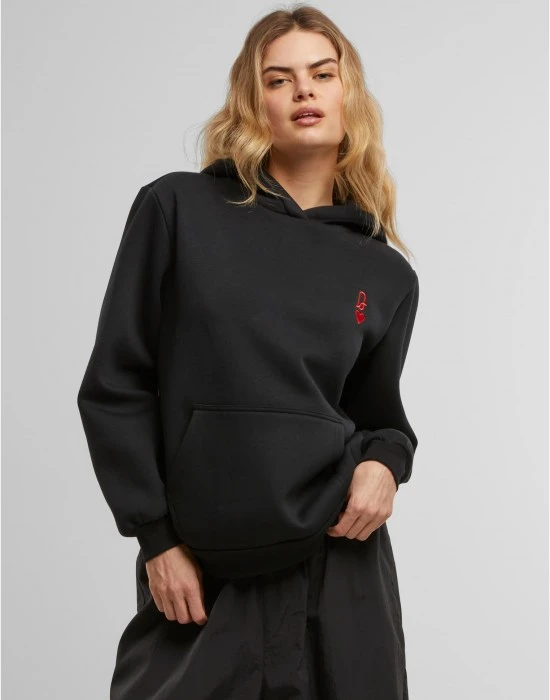 Суичър Queen Card EMB Fluffy Hoody black XXL