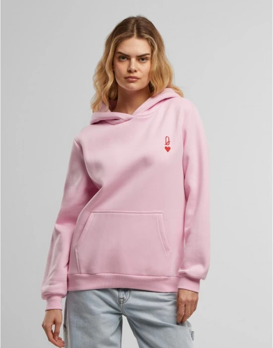 Суичър Queen Card EMB Fluffy Hoody softpink XXL