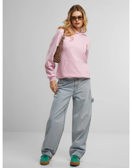 Суичър Queen Card EMB Fluffy Hoody softpink XXL