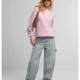 Суичър Queen Card EMB Fluffy Hoody softpink XXL