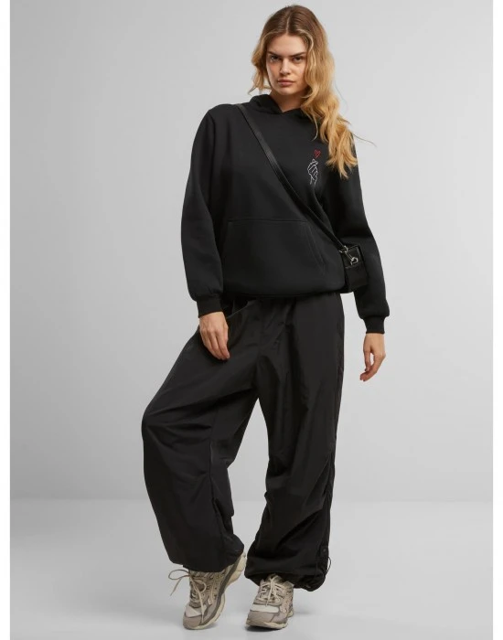 Суичър K Heart EMB Fluffy Hoody black XXL