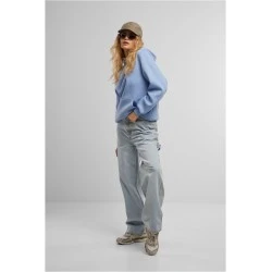 Суичър Just Another EMB Fluffy Hoody powderblue XXL