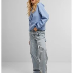 Суичър Just Another EMB Fluffy Hoody powderblue XXL