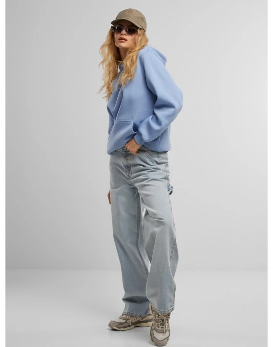 Суичър Just Another EMB Fluffy Hoody powderblue XXL