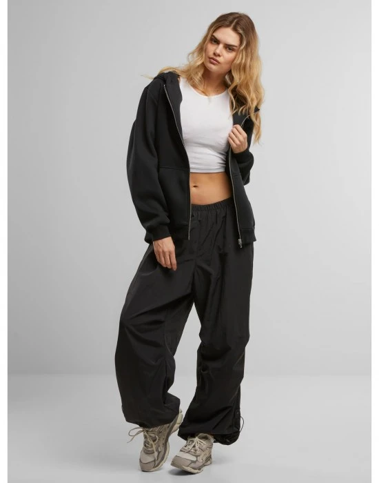 Суичър Peace Sign EMB Fluffy Zip Hoody black XXL