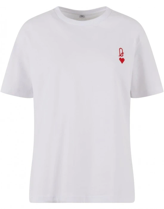 Тениска Queen Card EMB Tee white XXL