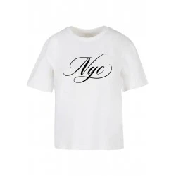 Тениска NYC Calligraphy Letters Tee white XXL