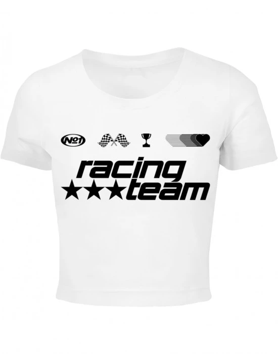 Тениска Number One Racing Team Tee white XXL