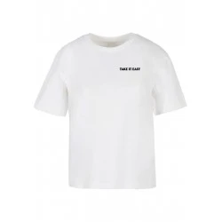 Тениска Take It Easy Flowers Tee white XXL