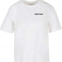 Тениска Take It Easy Flowers Tee white XXL