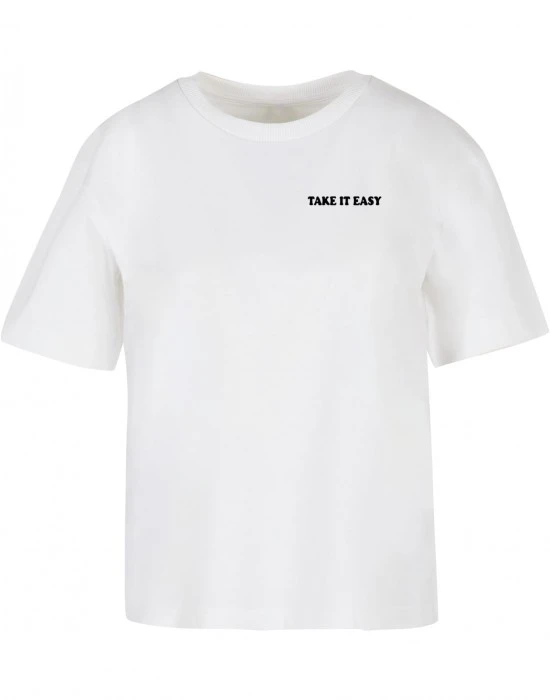 Тениска Take It Easy Flowers Tee white XXL