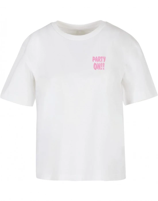 Тениска Party On Tee white XXL