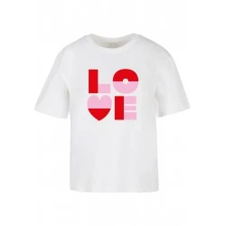 Тениска Love Heart Letters Tee white XXL