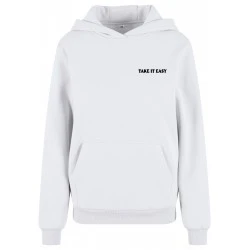 Суичър Take It Easy Flowers Ladies Fluffy Hoody white XXL