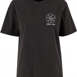 Тениска One Line Flowers Ladies Vintage Everyday Tee black XXL