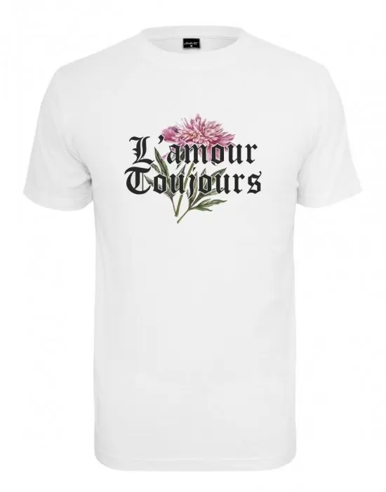 Мъжка бяла тениска Mister Tee L'Amour Toujous, Тениски - Hoodstyle.bg