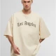 Тениска Los Angeles Wording New Huge Tee whitesand XXL
