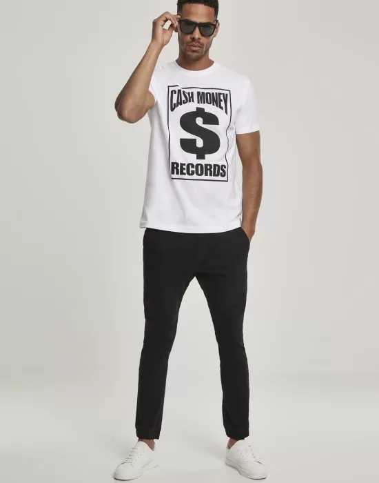 Мъжка тениска Mister Tee Cash Money Records в бял цвят, Тениски - Hoodstyle.bg
