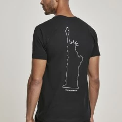 Мъжка черна тениска Mister Tee Statue of Liberty 