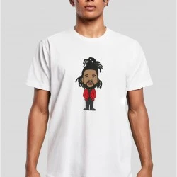 Мъжка тениска в бял цвят MISTER TEE Toronto Sketch 
