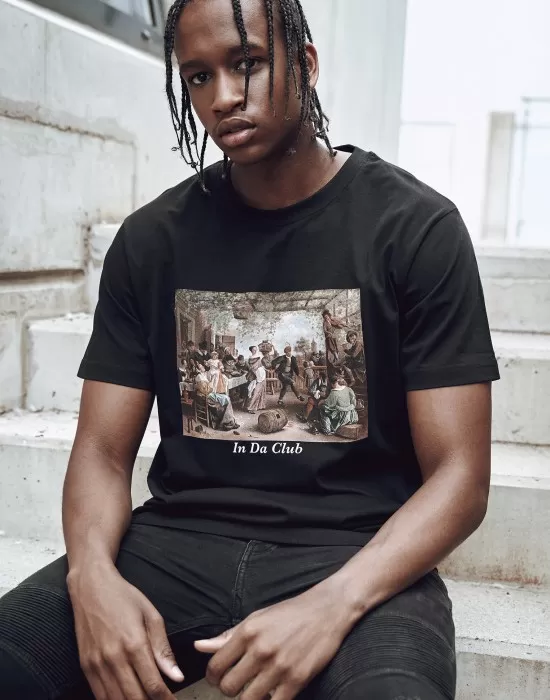 Мъжка черна тениска Mister Tee Club, Тениски - Hoodstyle.bg