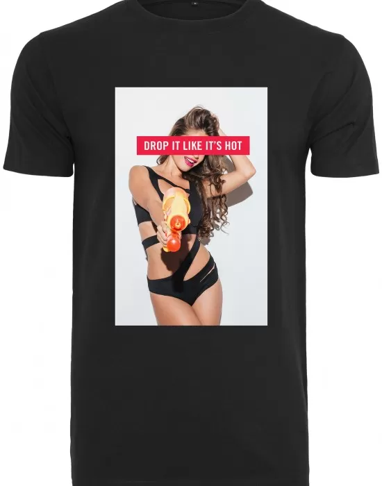 Мъжка черна тениска Mister Tee Drop It, Тениски - Hoodstyle.bg