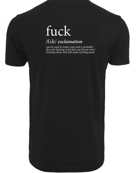 Мъжка тениска Mister Tee FCK в черен цвят, Тениски - Hoodstyle.bg