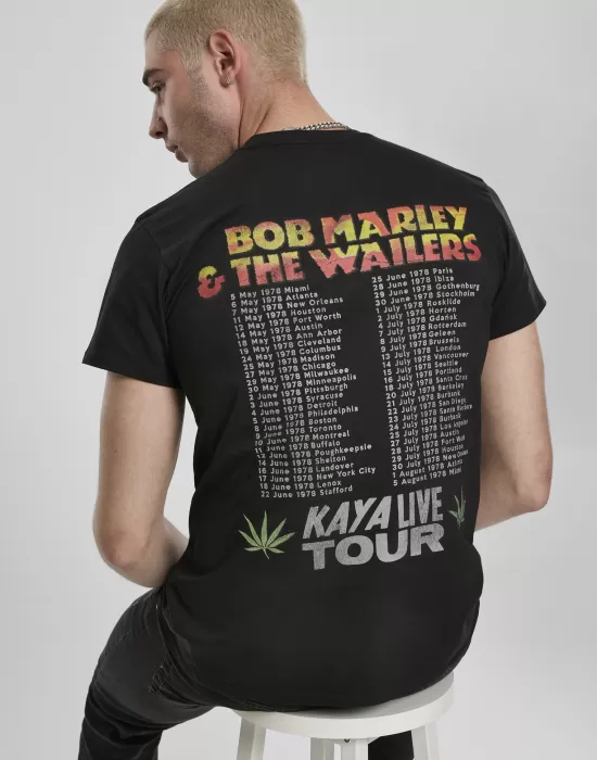 Мъжка черна тениска Mister Tee Bob Marley Kaya Live Tour, Тениски - Hoodstyle.bg