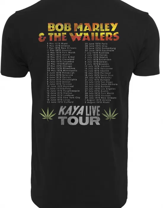 Мъжка черна тениска Mister Tee Bob Marley Kaya Live Tour, Тениски - Hoodstyle.bg