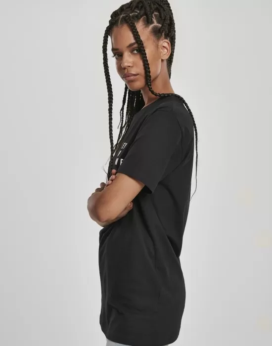 Дамска черна тениска Mister Tee Never On Time, Тениски - Hoodstyle.bg