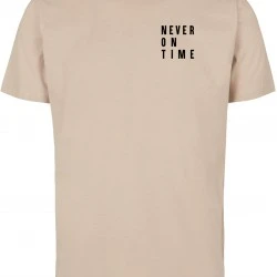 Тениска Never On Time Tee sand XXL