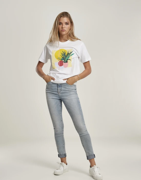 Дамска тениска Ladies Planet Art Tee white XS