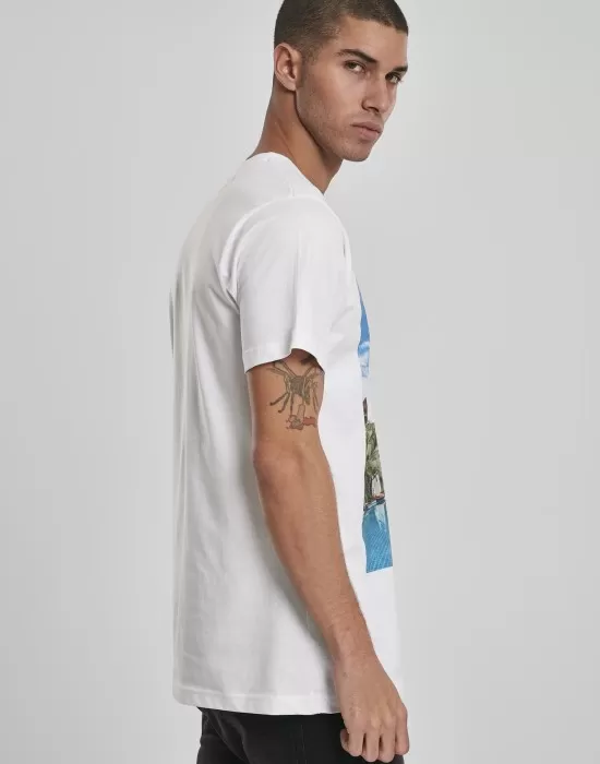 Мъжка бяла тениска Mister Tee Mi Casa No Es Tu Casa, Тениски - Hoodstyle.bg