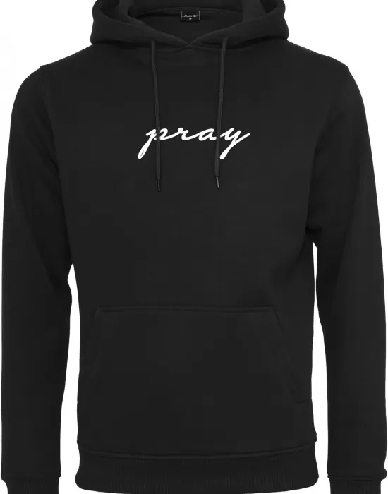 Мъжки суичър Mister Tee Pray EMB в черен цвят, Суичъри - Hoodstyle.bg